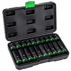 Smūginis galvučių rinkinys Wuber, 20 vnt., 1/2", 10–19 mm, su dėklu Smūginis galvučių rinkinys Wuber, 20 vnt., 1/2", 10–19 mm, su dėklu